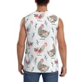 thumbnail image 4 of Goofa Funny Chicken Printed Men's Sleeveless T-Shirt - Athletic Gym Workout Tank Top for Men - Moisture-Wicking, UPF 30+ Quick-Dry Muscle Tee-3X-Large, 4 of 8