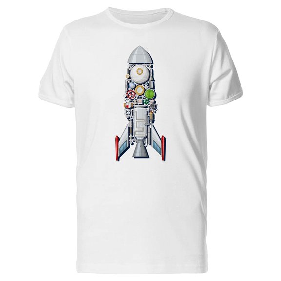Rocket Schematics Space Ship Tee Men's -Image by Shutterstock
