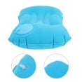 thumbnail image 3 of Unique Bargains 1 Pc Pump-action Camping Pillow Inflatable Pillow for Camping Sky Blue Flocking, 3 of 6