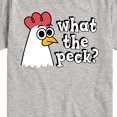 thumbnail image 3 of Instant Message - What The Peck Chicken - Toddler & Youth Short Sleeve Graphic T-Shirt, 3 of 6