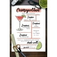 thumbnail image 3 of Cosmopolitan, Cocktail Recipe (9x12 Wall Art Print, Home Decor), 3 of 3