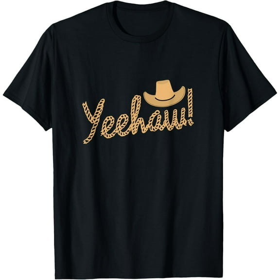 Yeehaw Cowboy Funny Creative Graphic T-Shirt