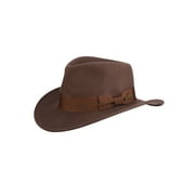Collections Etc Classic Indiana Jones Movie Brown Wool Felt Fedora Hat