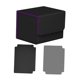thumbnail image 3 of Caja de almacenamiento para baraja de cartas, organizador con cierre magnético para dados, funda para tarjetas Negro Púrpura, 3 of 8
