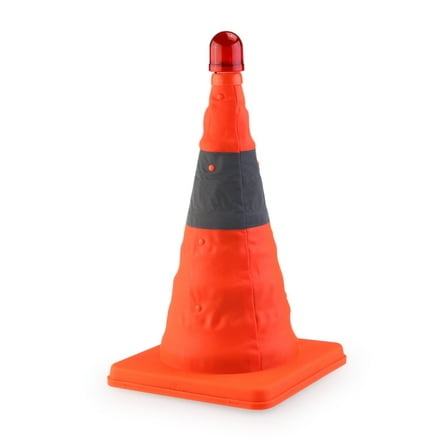 LED Road Warning Cone Portable Traffic Cone LED Flashing Cone Folding Traffic Cone