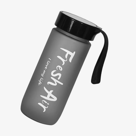 

wrea TureClos Water Bottle 550ml Frosted Hanger Drinking Cup Leakage-proof Plastic