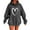 Dark Gray-Sweatshirts, variant on Cute Hoodies for Women Heart Print Oversized Sweatshirts Preppy Long Sleeve Hooded Tops with Pocket Y2K Clothes