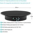 thumbnail image 2 of Leadleds 7.9" Motorized Display Stand, 5V USB Powered 360 Degree Rotating Display Turntable with Remote Control for Photography Products (Black Velvet), 2 of 8