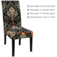 thumbnail image 4 of Stretch Dining Room Chair Slipcovers Spandex Fabric Removable Washable Chair Protector Cover for Dining Room, Hotel, Ceremony, Wedding, Party (Cc, 4 Per Set), 4 of 7