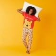 thumbnail image 4 of Richard Leeds International Womens Winnie the Pooh Matching 2 Piece Short Sleeve Pajama Top & PJs Jogger Pants Set with Pockets - Soft & Cozy Sleep & Loungewear Pajamas Sets for Women, Red Small, 4 of 6