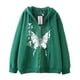 thumbnail image 4 of Dark hip hop gótico Harajuku Y2k estampado de mariposa cremallera Sudadera con capucha hombres y mujeres Harajuku chaqueta sudadera, 4 of 5