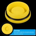 thumbnail image 4 of Uxcell M48x2 Hold Plugs Plastic Male Threaded Hex Socket End Cap, Yellow 2 Pack, 4 of 5