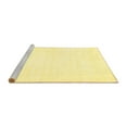 thumbnail image 2 of Ahgly Company Machine Washable Indoor Rectangle Solid Yellow Modern Area Rugs, 2' x 4', 2 of 4