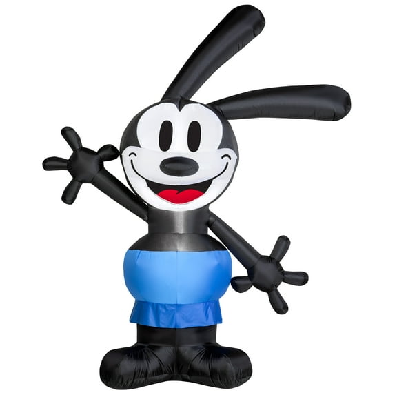 Gemmy Airblown Disney Limited Edition Oswald S LG Disney, 6.5 ft Tall, black