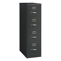 Hirsh 26.5" Deep 4 Drawer Letter Width Vertical File Cabinet, Commercial Grade, Charcoal