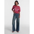 thumbnail image 2 of No Boundaries Studded No Waist Baggy Jeans, 31.5'' Inseam, Women's XXS-XXL, 2 of 5