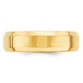 thumbnail image 3 of Primal Gold 10 Karat Yellow Gold 6mm Beveled Edge Comfort Fit Band Size 9.5, 3 of 6
