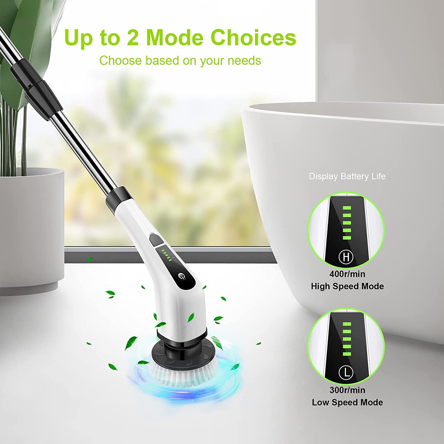 Electric Spin Scrubber, Power Shower Scrubber with 7 Brush Heads, Portable  Household Tools & Cordless Mop Machine, Bath Tub Scrub with Long Handle for  Sale in Syosset, NY - OfferUp
