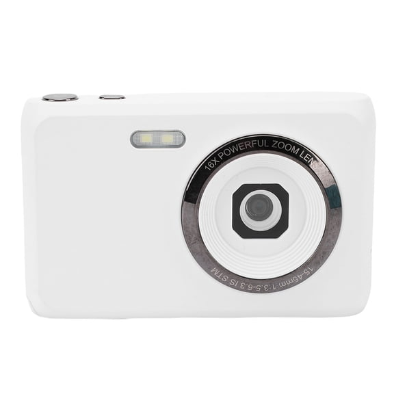 M Buder 4K 64MP Digital Camera Anti Shake Compact Small Camera with 16X Zoom 1200mAh Battery for Boys Girls, Black