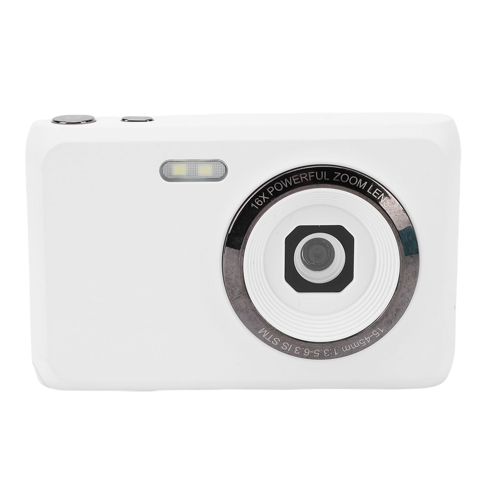 M Buder 4K 64MP Digital Camera Anti Shake Compact Small Camera with 16X Zoom 1200mAh Battery for Boys Girls, Black
