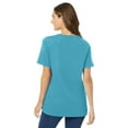 thumbnail image 3 of Woman Within Women's Plus Size Perfect Short-Sleeve V-Neck Tee Shirt, 3 of 4