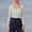 Grey, variant on Womens Dance Warm-Up Shrug Top Slim Fit Long Sleeve Wrap Bolero for Ballet Modern Classical Dance Class