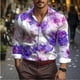 thumbnail image 1 of Camisa hawaiana Vaion con estampado floral para hombre estilo callejero para uso diario primavera y verano camisa de manga larga con puños diseño de botones a la moda, 1 of 6