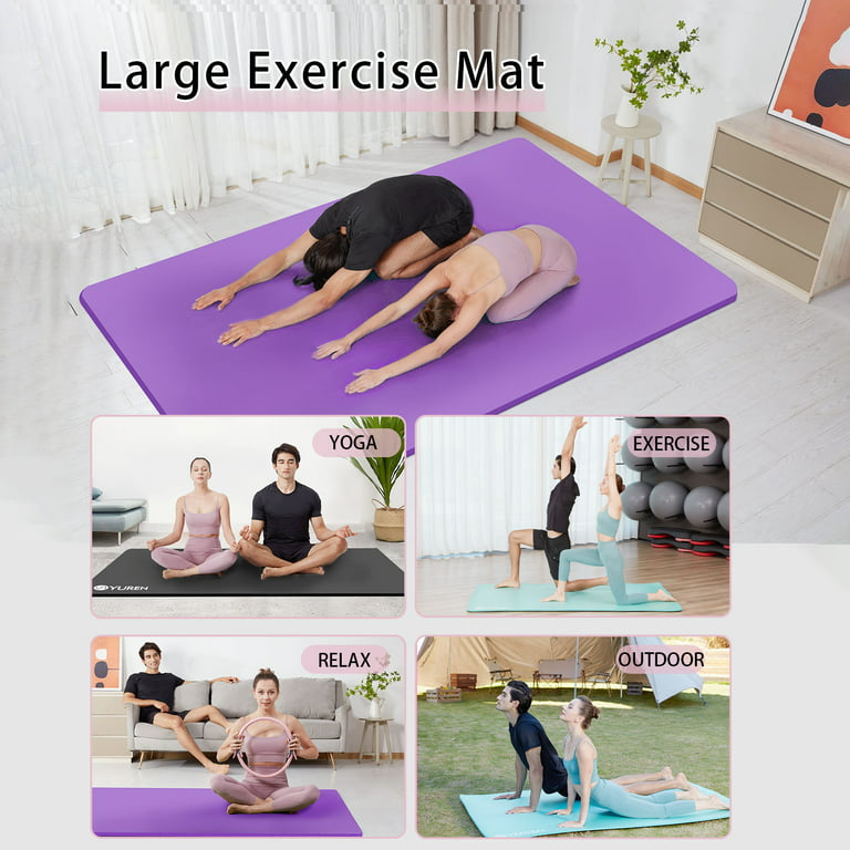 RYTMAT 1/2 Thick Exercise Mat Extra Wide 78x51 Large Yoga Mat