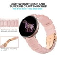 thumbnail image 5 of Wearlizer Compatible with Samsung Galaxy Watch 7/FE/6/5/ Watch 5 Pro/Galaxy Watch 4 40mm 44mm Band Women, 20mm Resin Strap for Galaxy Watch 3, 5 of 6