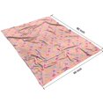 thumbnail image 4 of Pink Butterfly Pattern Blanket,Comfortable Soft Flannel Throw Blanket,All Season,Warm Lightweight Blankets for Sofa Bed Couch Living Room Chair,60"x80", 4 of 4