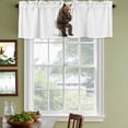 thumbnail image 3 of Funny Bears Curtain Valances for Windows, Kitchen Valance Window Treatments Panel 2 Pack, Cute Art Fun Lovely Animals on Toilets Rod Pocket Short Curtains for Bathroom Bedroom 42 x 18 Inch, 3 of 8
