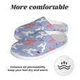 thumbnail image 6 of Daiia Cartoon Poodle Dog Print Women’s Fuzzy Slippers Memory Foam Lightweight House Shoes Cozy Loafer Flannel House Shoes-35/36, 6 of 7