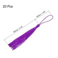 thumbnail image 2 of Uxcell 20Pack 5" Silky Bookmark Tassels with Loop for DIY Craft Accessory, Purple, 2 of 6
