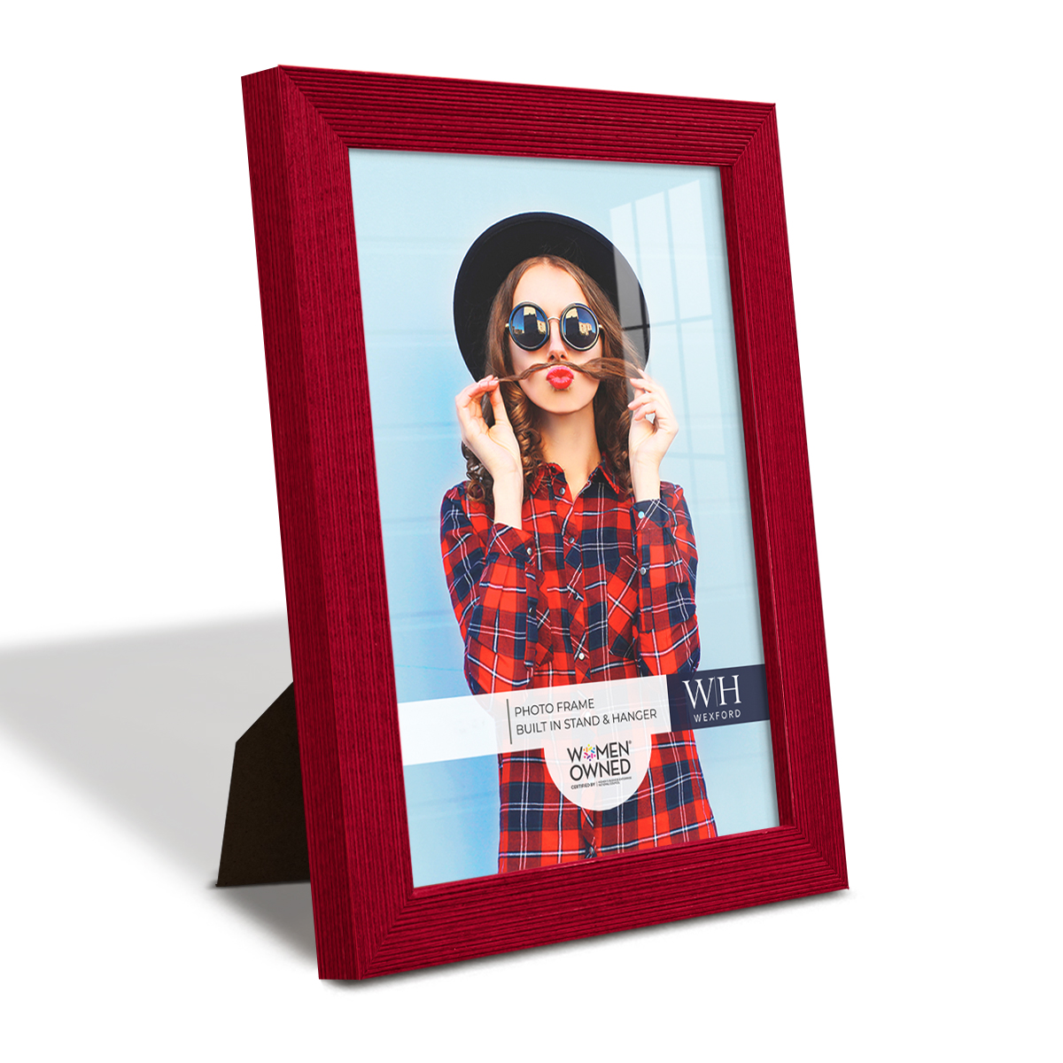 Grooved 6 in. x 8 in. Red Picture Frame (Set of 2)