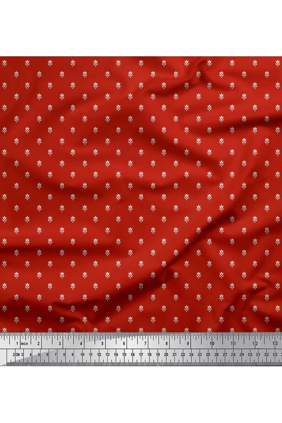 Rayon Fabric Flower Artistic Print Sewing Fabric Yard 56 Inch Wide