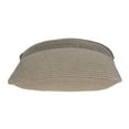 thumbnail image 3 of Parkland Collection PILB11064P Camden Tan & Beige Square Transitional Pillow Cover with Poly Insert - 20 x 20 x 7 in., 3 of 3
