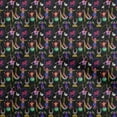 thumbnail image 1 of oneOone Rayon Black Fabric Circus Fabric For Sewing Printed Craft Fabric By The Yard 56 Inch Wide-aD, 1 of 5