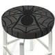 thumbnail image 3 of Disketp Black Spider On Web 1 Funda Redonda para Taburete, Funda de Cojín para Silla de Bar Suave y Elástica-12 inch, 3 of 7