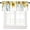 Sunflower-1, variant on Sunflower Window Valance Rod Pocket for Kitchen Bedroom Window Watercolor Yellow Sunflowers Butterflies Valances Short Curtain Colorful Rustic Country, 54x18 Inch