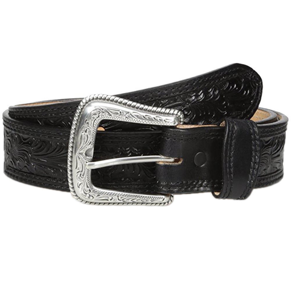 nocona-nocona-men-s-floral-embossed-belt-black-34-walmart