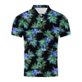 thumbnail image 4 of COSFO Polo T Shirts for Men Performance Short Sleeve Hawaiian Tops Quick Dry Collared Loose Fit Pullover Mens Graphic Tees, 4 of 5