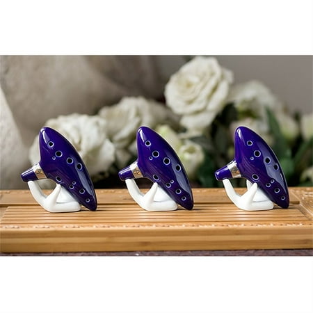 12 Hole Ocarina Ceramic Alto C Legend of Zelda Ocarina Flute Blue Instrument