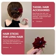 thumbnail image 3 of BESTYASH Accesorio Para Peinado Rojo Con Floral Para Largo En Eventos Formales, 3 of 8