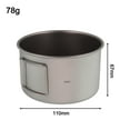 thumbnail image 6 of YAAQII for Camping Bowl with Folding Handle - Lightweight Outdoor Dinner Food Container for Hiking Backpacking Picnics - 600ml Bowl No Lid, 6 of 9