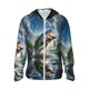 thumbnail image 1 of Fotbe Largemouth Bass Jumping Out of The Water Chaqueta con Protección Solar UPF 50+ para Hombre y Mujer, Camisa con Capucha y Bolsillos-3X-Large, 1 of 7