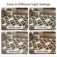 thumbnail image 7 of ODIKA Farmhouse Distressed Geometric Boho Cross Hatch Desk Dining Under Pet Friendly & Kids Safe for Bedroom, Bedside, Nursery, 7 of 7