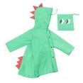 thumbnail image 3 of Gubotare Raincoat for Girls Kids Raincoat with Hood, Toddler Lightweight Rain Jacket, Boy Girl Waterproof Rain Coat for Rain Day 2T 3T 4T 5T 6T 7T (Green,6-7 Years), 3 of 3