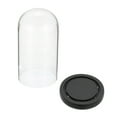 thumbnail image 3 of Uxcell 3"x6.5" Glass Display Dome Cloche Display Bell Jar for Plants Collectibles Candles, Black, 3 of 6
