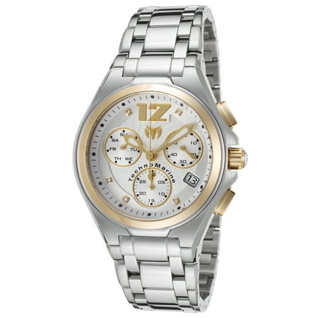 Technomarine Tm-215013 Men's Manta Neo Classic Chrono Ss Silver-Tone Dial Gold-Tone Accents Watch