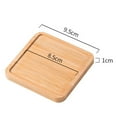 thumbnail image 3 of Wooden Vanity Tray Countertop Organizer Holder Serving Tray Candles Jewelry Storage Tray Soap Dispenser Tray Bathroom Tray for Kitchen Sink Square, 3 of 8